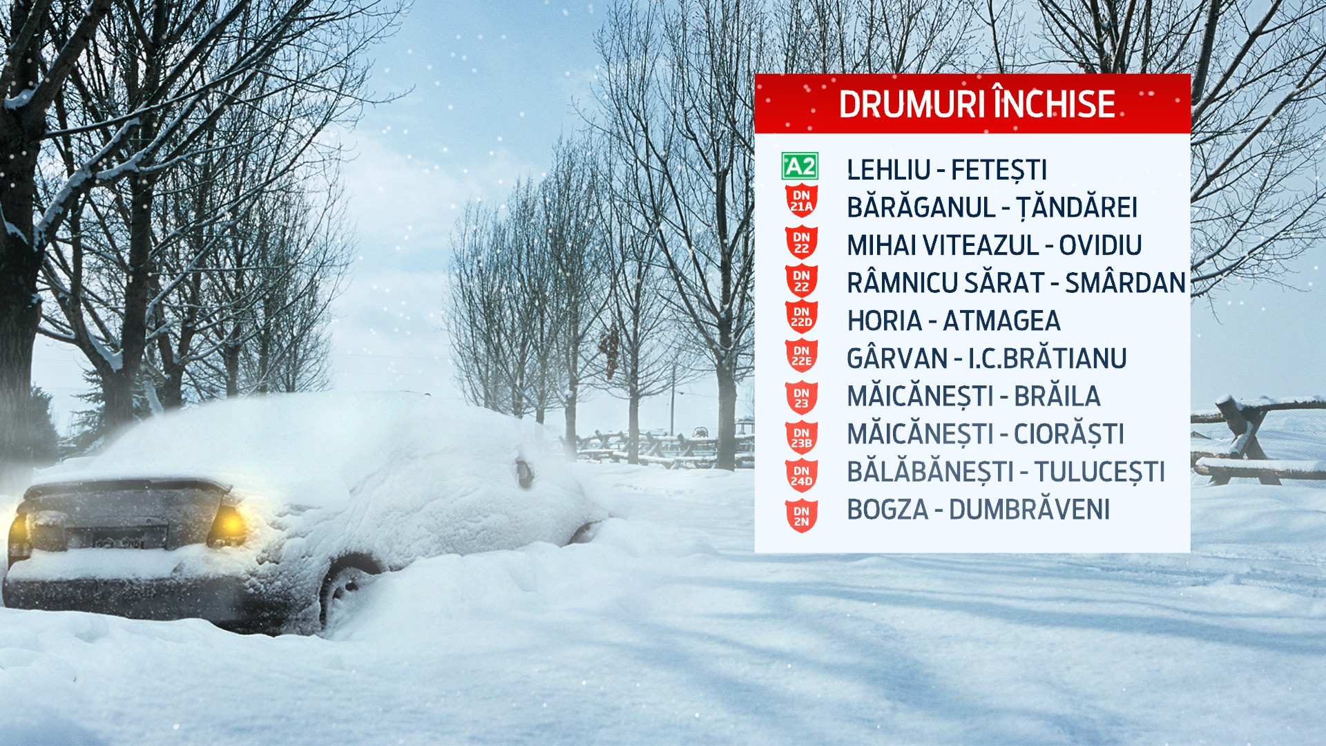 drumuri blocate 28 ianuarie 2014