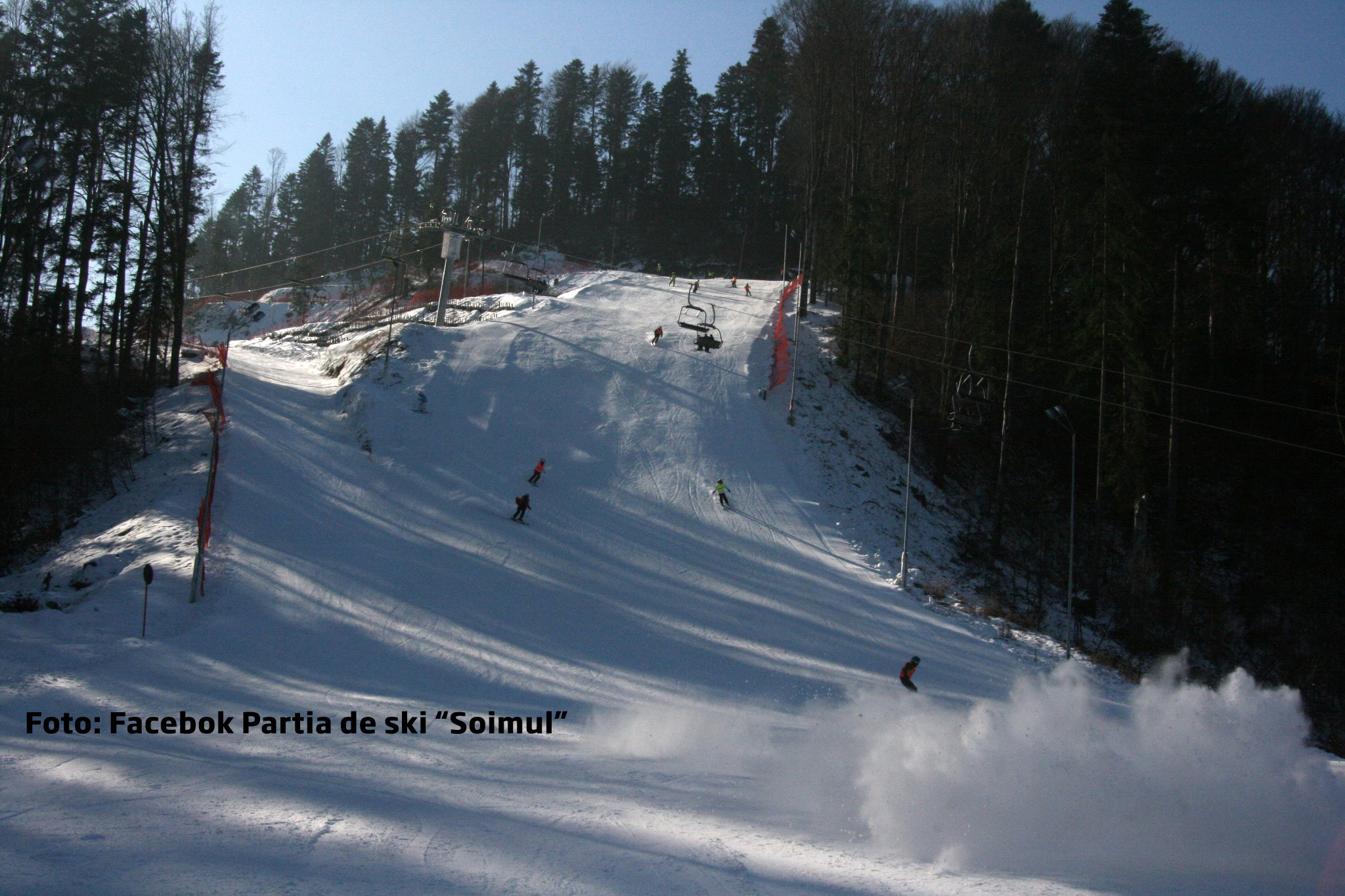 Cea mai noua partie de schi din Romania, inaugurata azi. In prima zi accesul e gratuit