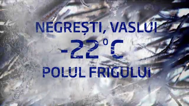 Romania a incremenit de frig. Cea mai scazuta temperatură din aceasta iarna, minus 23,6 grade. Prognoza meteo pana marti