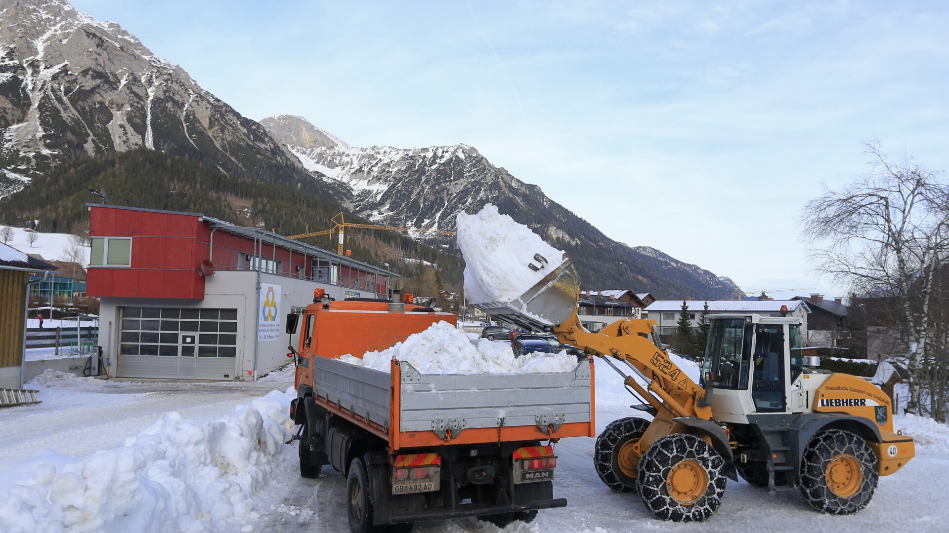 Zapada si viscol in Austria
