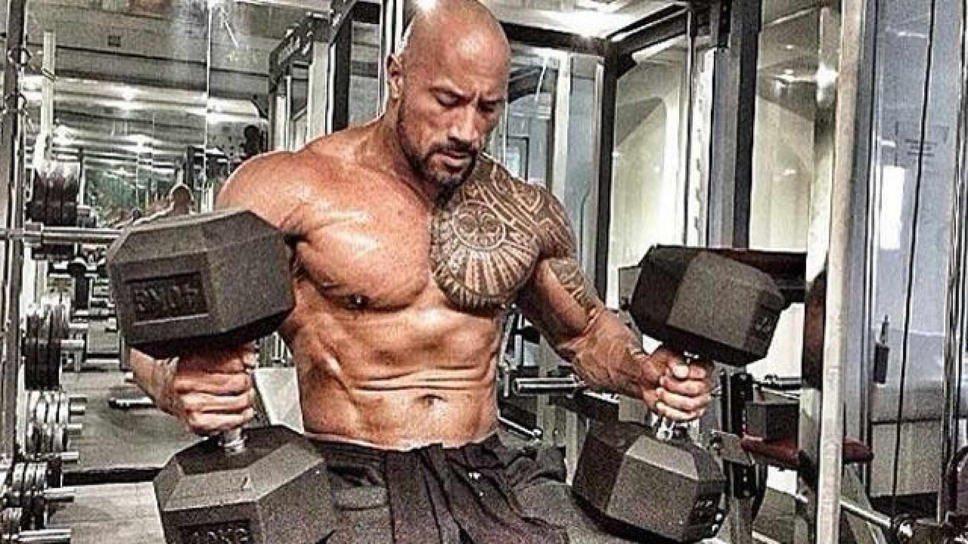The Rock a innebunit cand l-a vazut pe monstrul acesta! E dublu cat el si l-a eclipsat total: FOTO