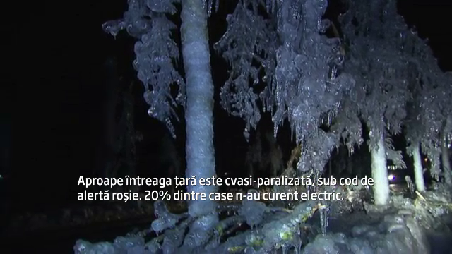 Prizonieri in orase de clestar. Cum arata "catastrofa naturala majora" din Slovenia