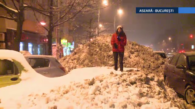 Cand vor scapa bucurestenii de nametii uriasi de pe marginea drumurilor. Multe masini, "ingropate" pana la primavara