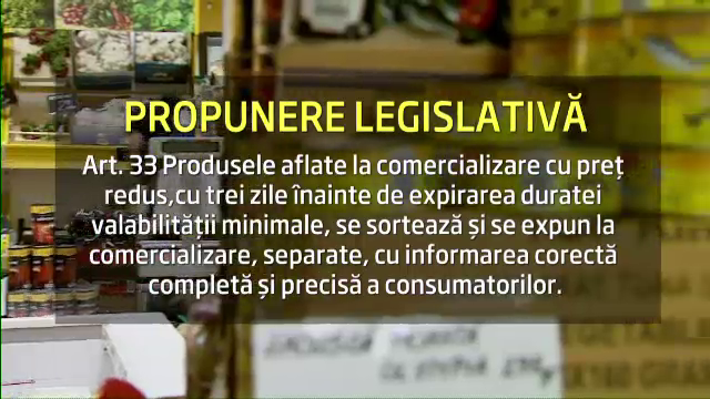Raftul cu produse vechi. Comerciantii ar putea fi obligati sa reduca preturile la alimentele care expira in 3 zile