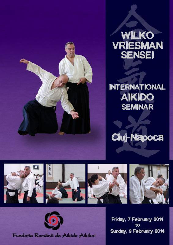 Maestrul de aikido Wilko Vriesman Shihan 6 dan aikido aikikai, vine la Cluj