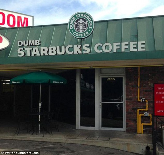 Cafeneaua care parodiaza Starbucks. S-a deschis in Los Angeles si are un succes imens