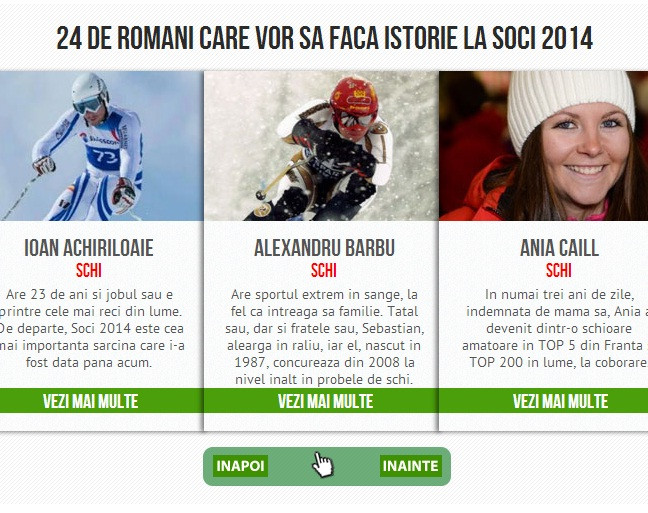 INFOGRAFIC INTERACTIV www.sport.ro. Povestile romanilor care viseaza sa cucereasca lumea in 2014