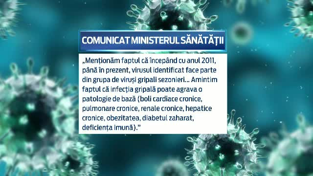 Ce aveau in comun cele doua persoane care au murit din cauza gripei in Mures si Galati. Virusul A-H1 le-a agravat starea