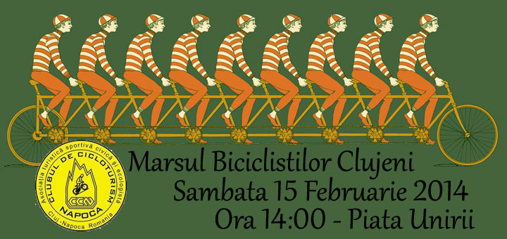 Biciclistii din Cluj, asteptati la o noua editie a Marsului Biciclistilor