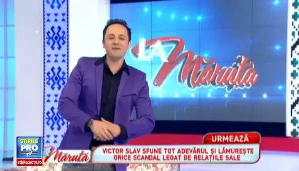 Dezvaluirile lui Victor Slav in platoul emisiunii La Maruta