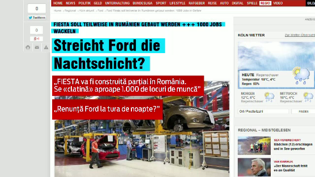 Bild: Americanii de la Ford vor sa-si mute Fiesta in Romania. Orasul care ar putea aduce miliarde de euro in tara