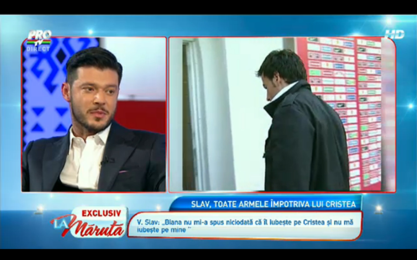 Mesajul in premiera, pe care Victor Slav i l-a adresat lui Adrian Cristea