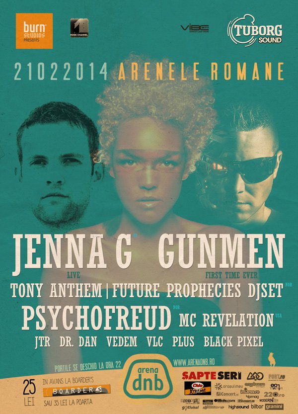 Jenna G, Gunmen, Psychofreud, Tony Anthem, MC Revelation - Arenele Romane
