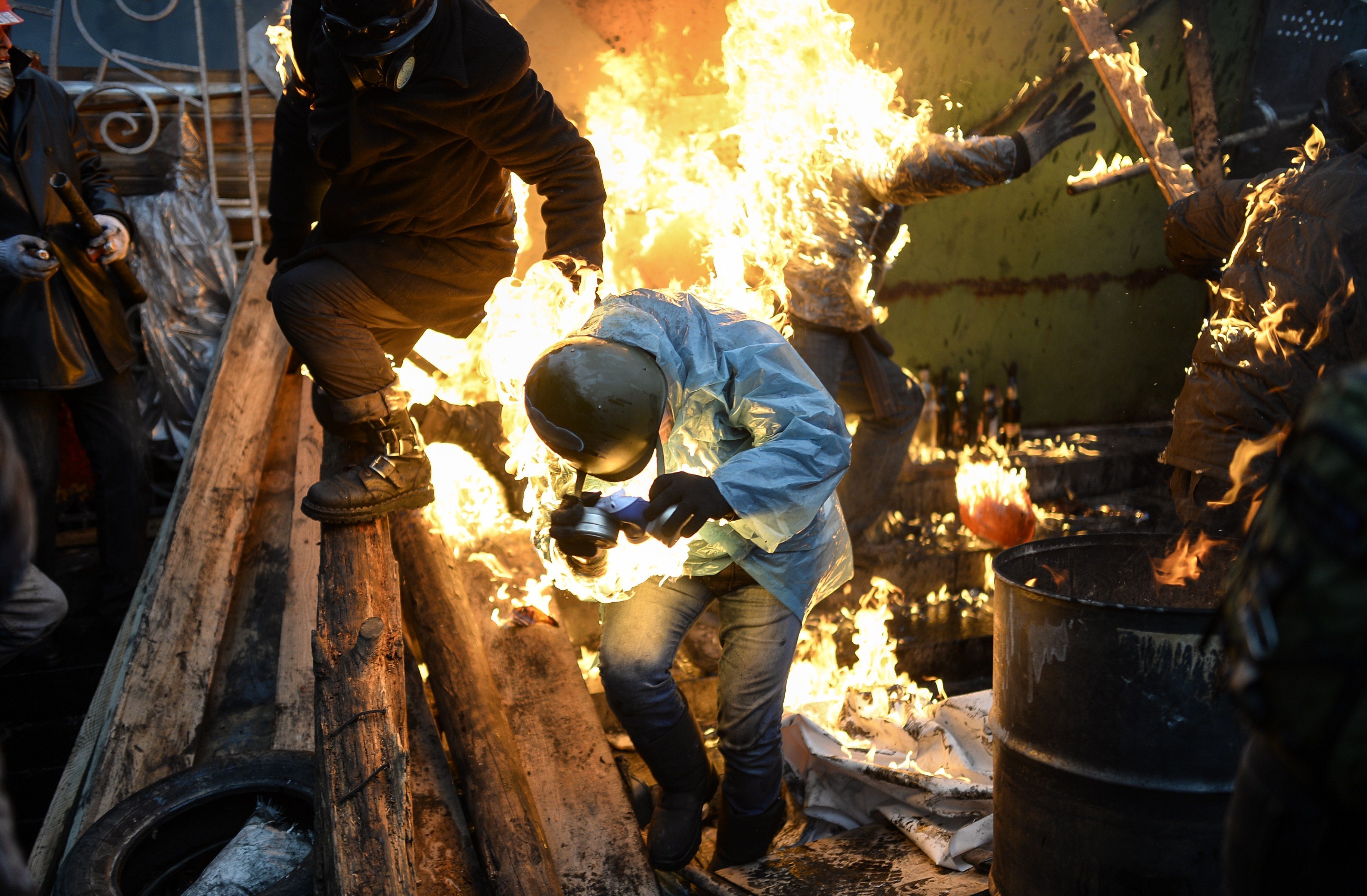 Imagini din timpul protestelor din Kiev, din 20 februarie 2014 - 6