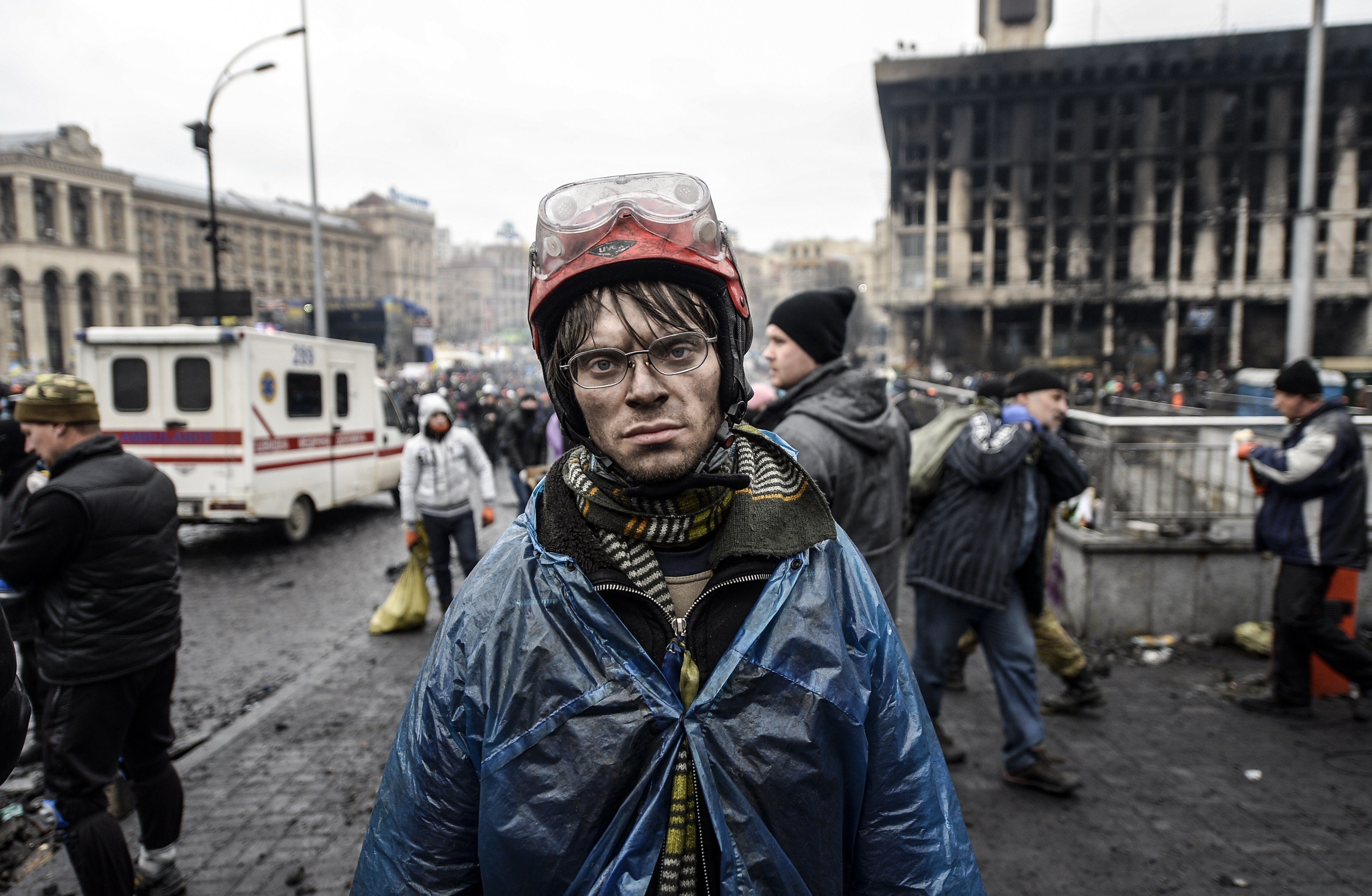 Imagini din timpul protestelor din Kiev, din 20 februarie 2014 - 7