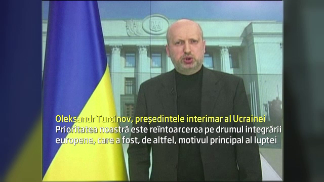 Ucraina isi mentine dorinta de-a face parte din familia europeana. Presedintele demis e in continuare de negasit