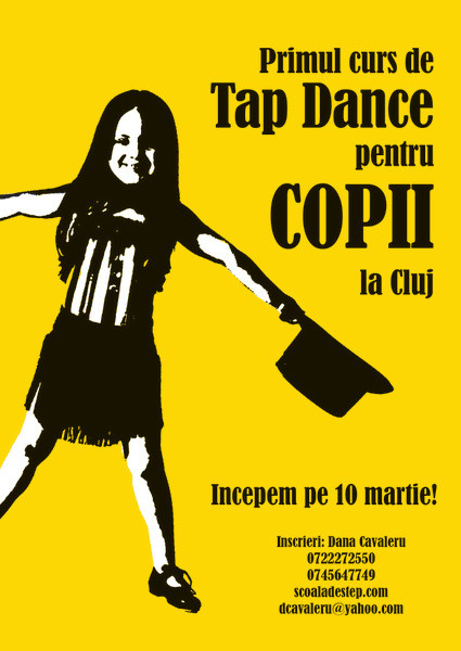 Primavara vine cu noutati pentru juniori. Incepe primul curs de tap dance pentru copiii din Cluj