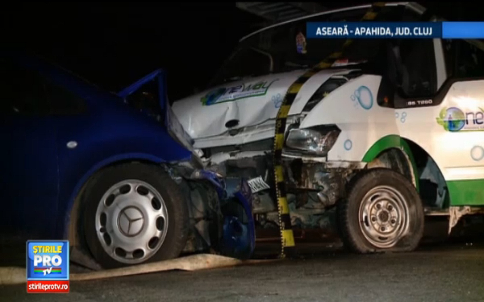 Accident stupid in judetul Cluj. O depasire neregulamentara a trimis doi oameni in spital