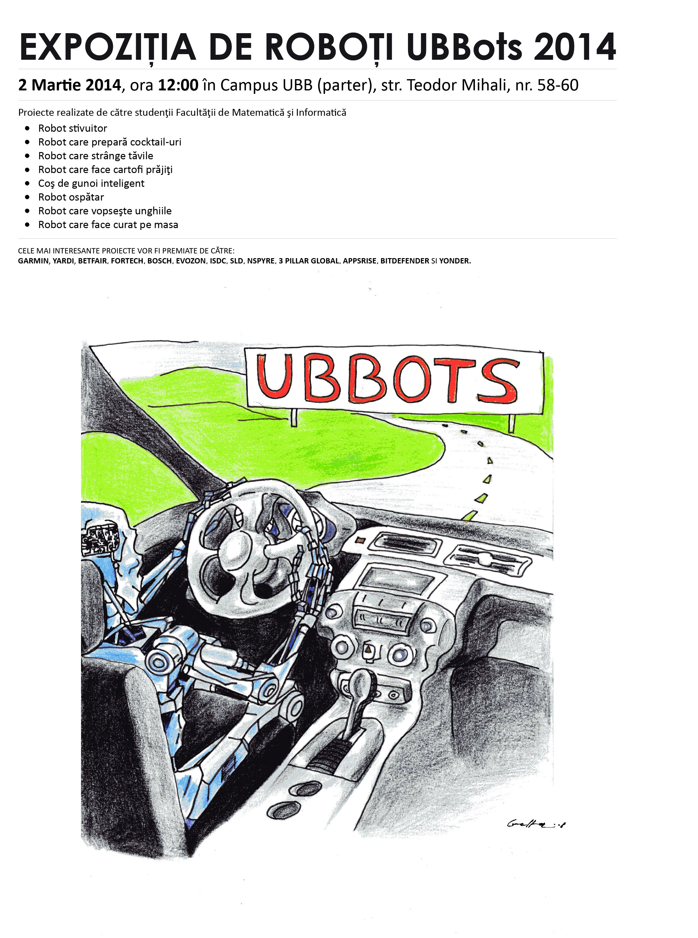 Expozitie de roboti la Universitatea Babes-Bolyai