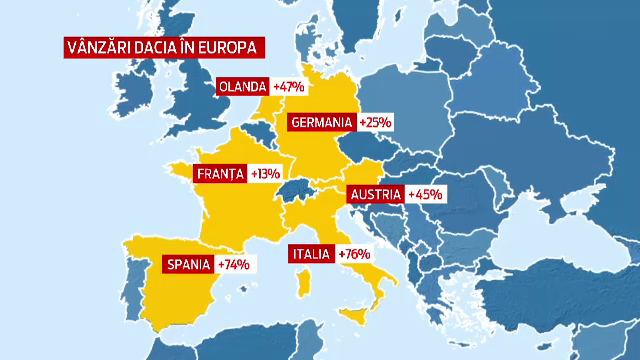 Romania, pe locul 8 in topul producatorilor auto din Europa