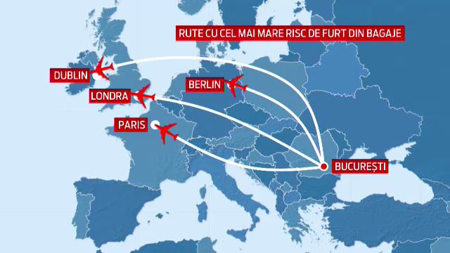 HARTA destinatiilor pe care hotii le fac periculoase. La ce trebuie sa fii atent atunci cand zbori cu avionul
