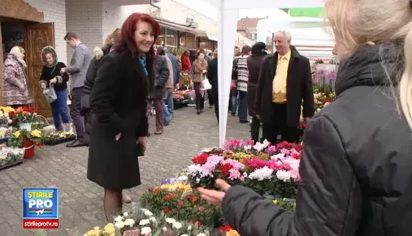 .Pietele s-au transformat intr-un furnicar plin de culori, inaintea zilei de 8 martie. Barbatii, personajele principale
