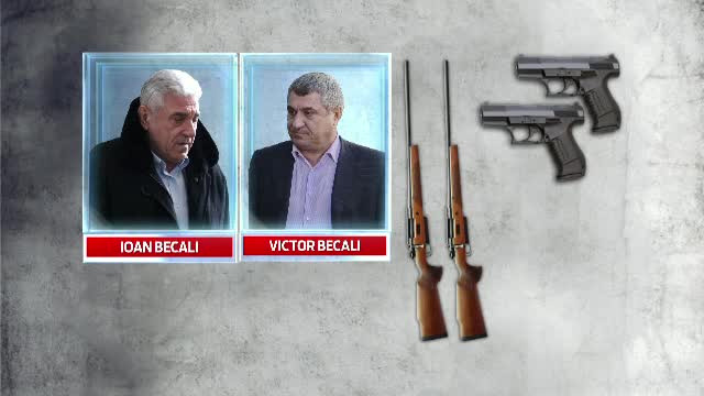 Arsenalul pe care fratii Becali l-au pierdut dupa condamnare. Politistii au facut perchezitii si in casa lui Gica Popescu