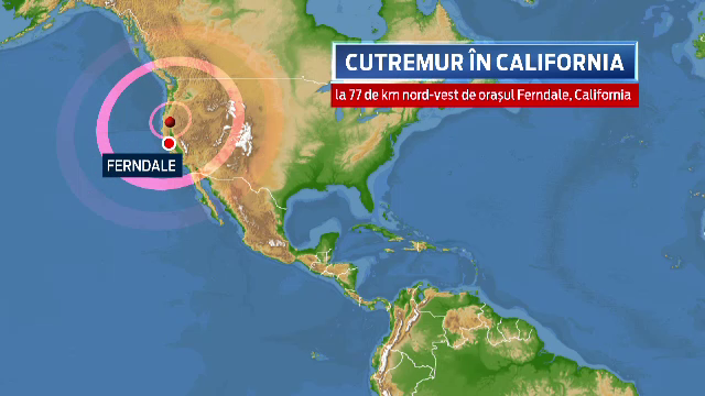 Cutremur cu magnitudinea de 6.9. Seismul a avut loc in largul coastelor statului american California