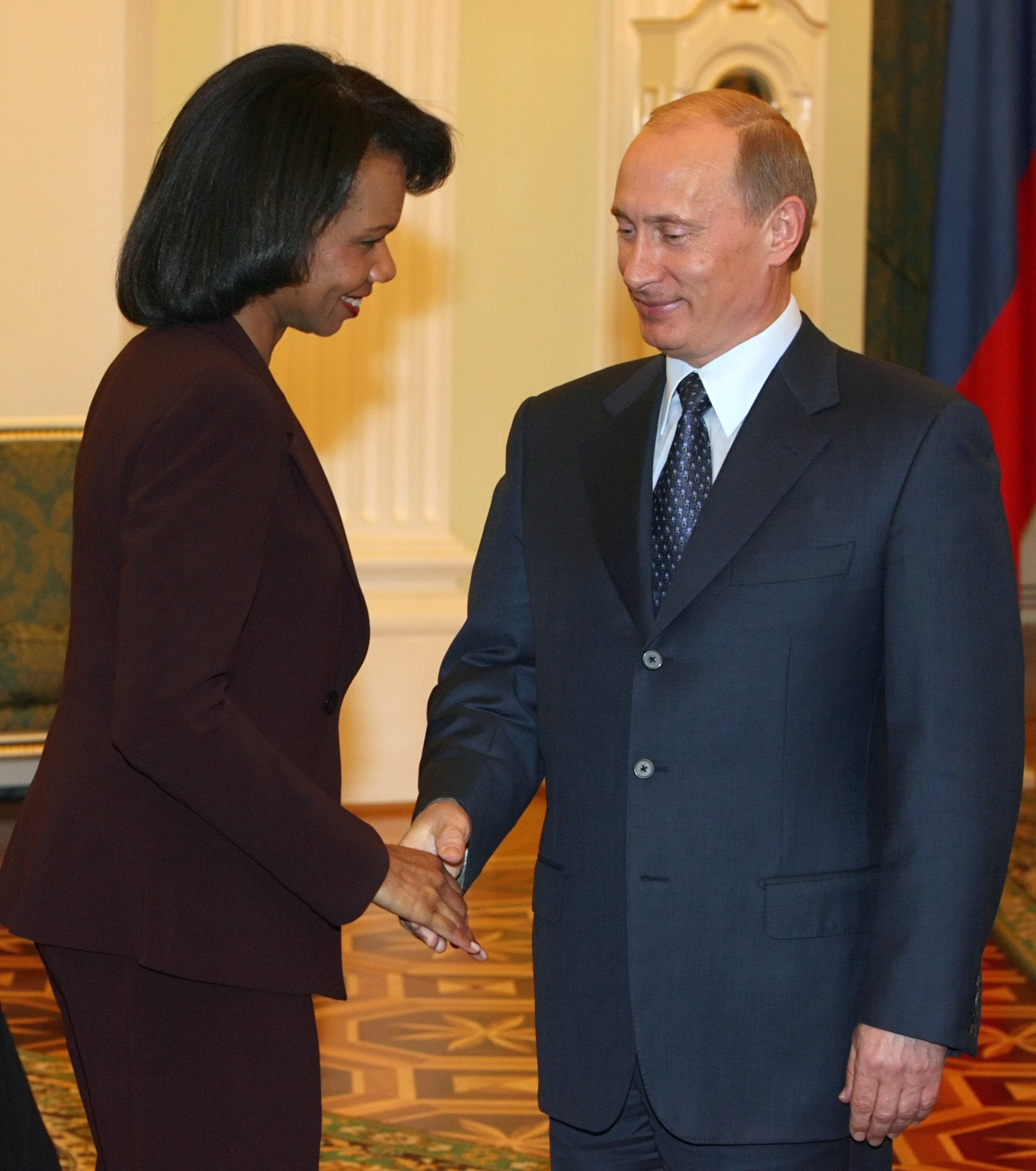 Condoleezza Rice, alaturi de Putin