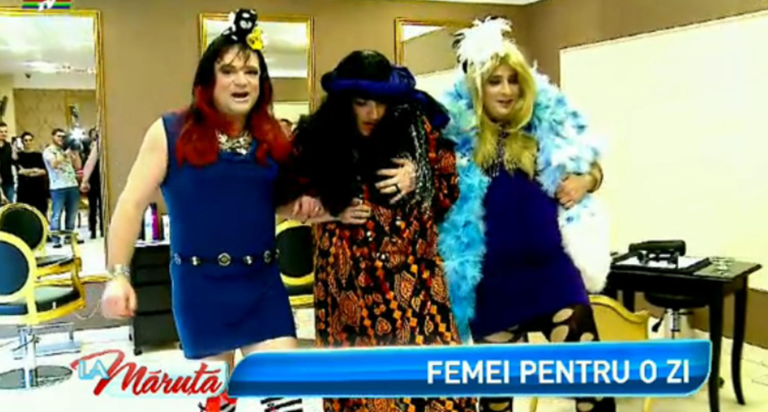 Ce inseamna sa fii femeie? Experimentul facut de Andrei Duban, Liviu Guta si What's Up "La Maruta", de 8 Martie