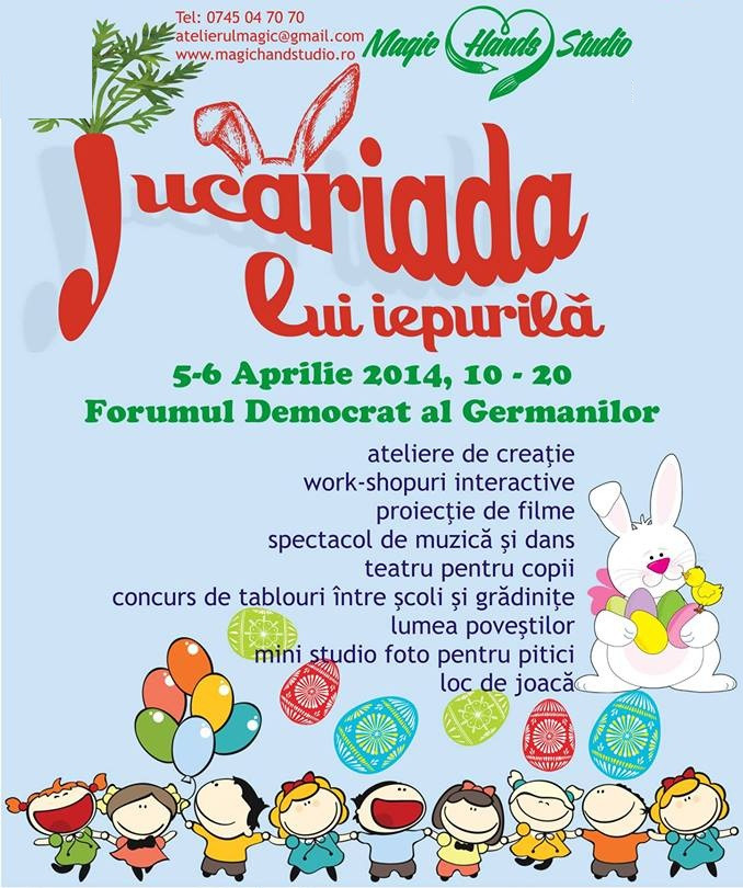 Jucariada lui Iepurila. Primul festival pentru copii dedicat strangerii de fonduri in scop umanitar