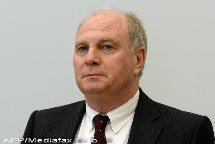 Presedintele lui Bayern Munchen a fost condamnat la trei ani si jumatate de inchisoare cu executare pentru frauda fiscala