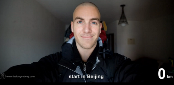 Un barbat a calatorit peste 4.800 de kilometri pe jos pe teritoriul Chinei. Cum arata inainte si dupa. VIDEO