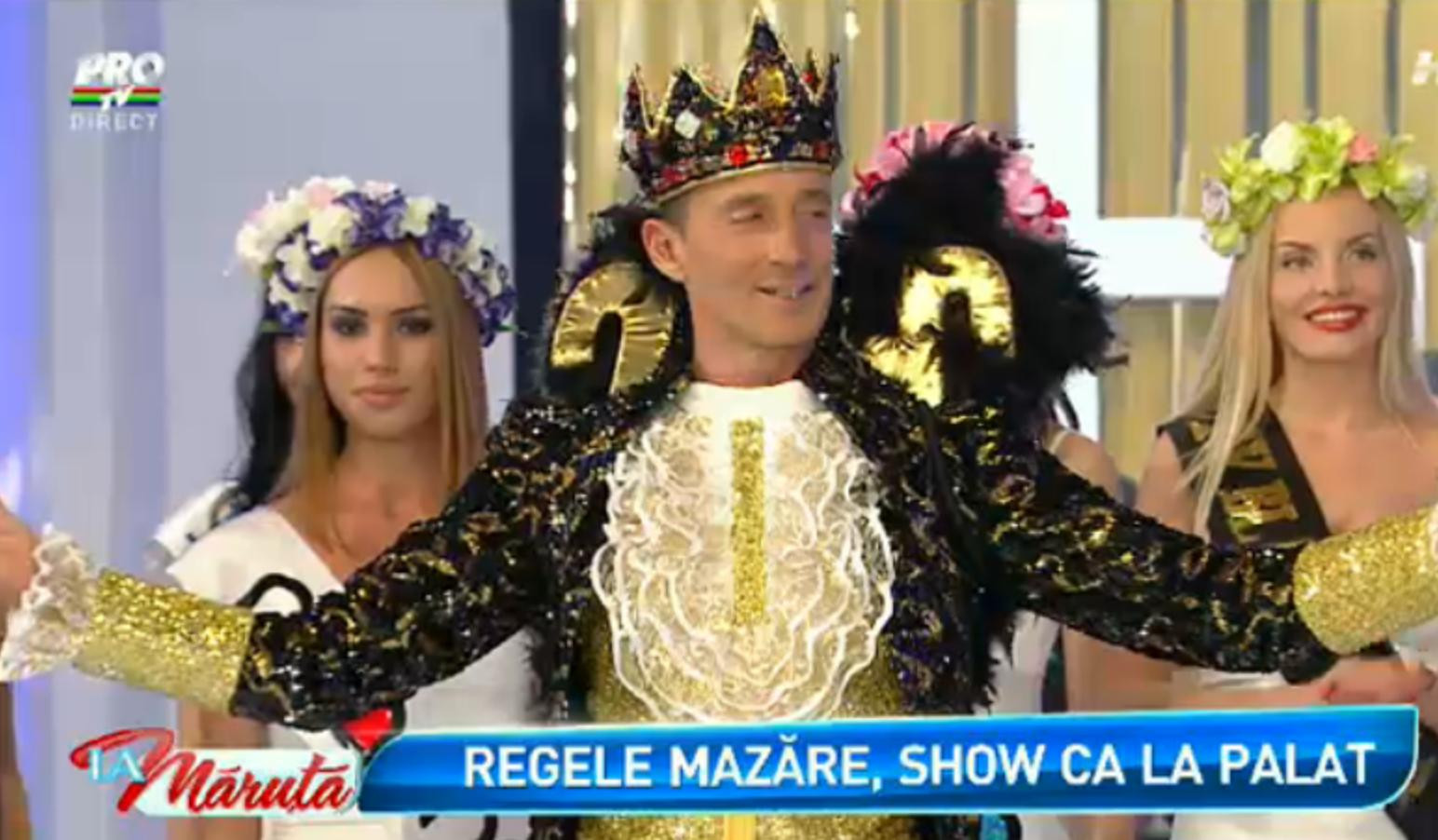 Aparitie stralucitoare a lui Radu Mazare in platoul "La Maruta". De ce s-a imbracat in rege