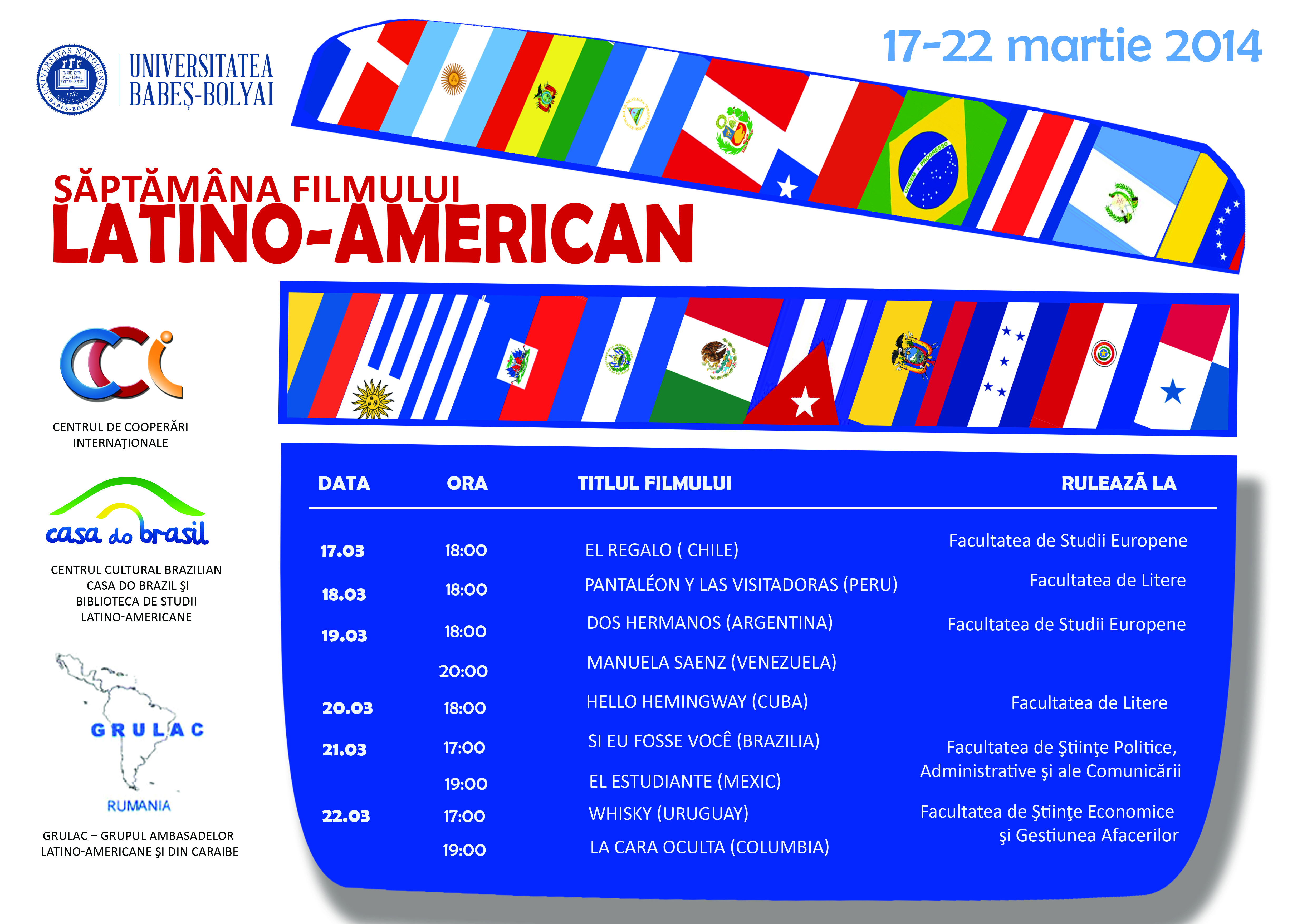 Saptamana Filmului Latino-American la UBB