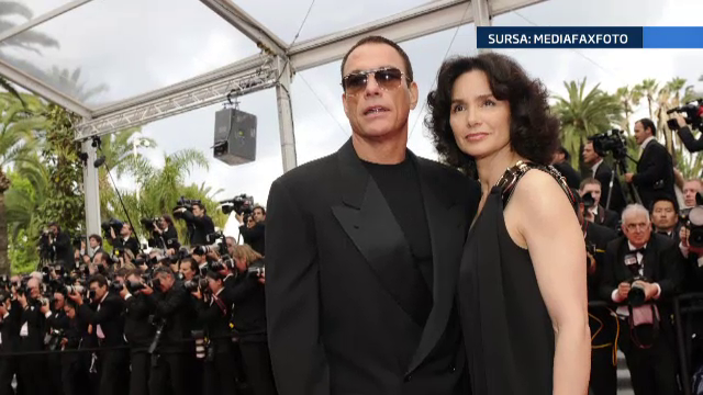 Van Damme, alaturi de sotia sa,Gladys