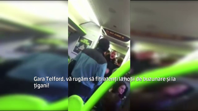 "Atentie la tigani si la hotii de buzunare!" Anuntul facut intr-un tren din Anglia, inainte de-a intra in gara