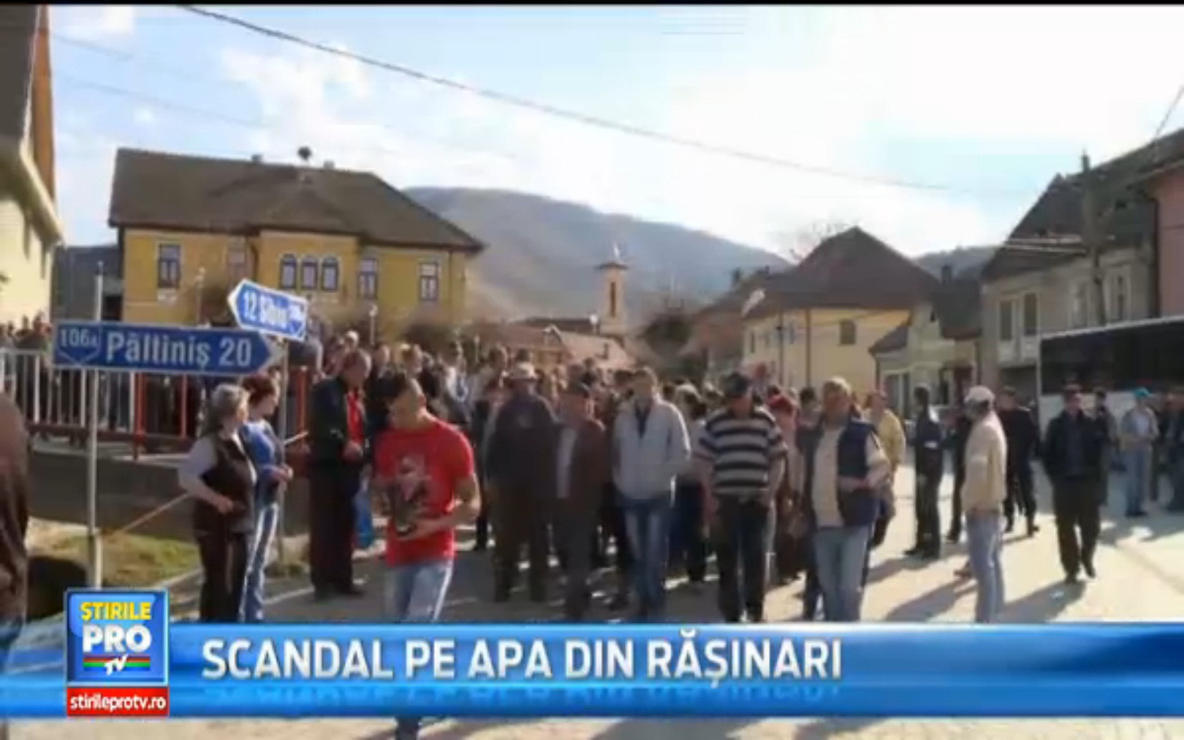 Protest impotriva unui proiect european intr-o comuna din Sibiu