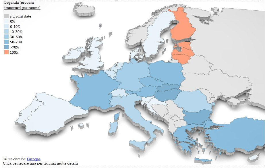 Dependenta Europei de gazele rusesti. Ministru german: Nu exista o alternativa rezonabila pentru aprovizionarea continentului