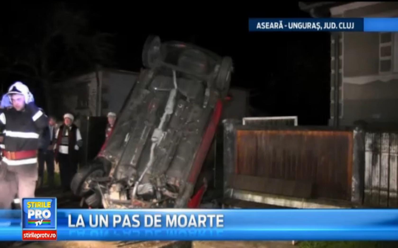 Cinci tineri au fost azi-noapte la un pas de moarte in localitatea Unguras, de langa Dej