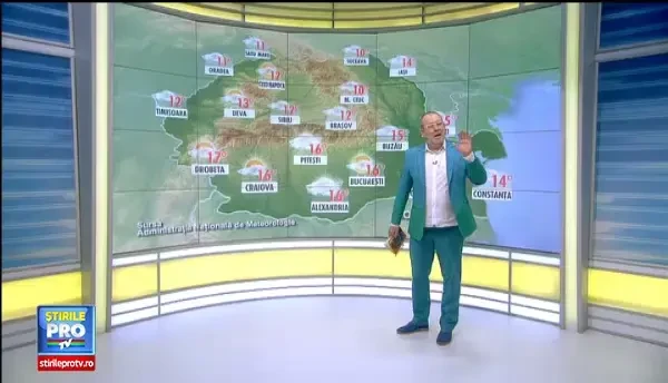 Avertizare de vreme rea pana marti seara. Ploi cu descarcari electrice, vant puternic si posibil grindina