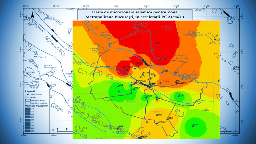 harta microzonare Bucuresti cutremure