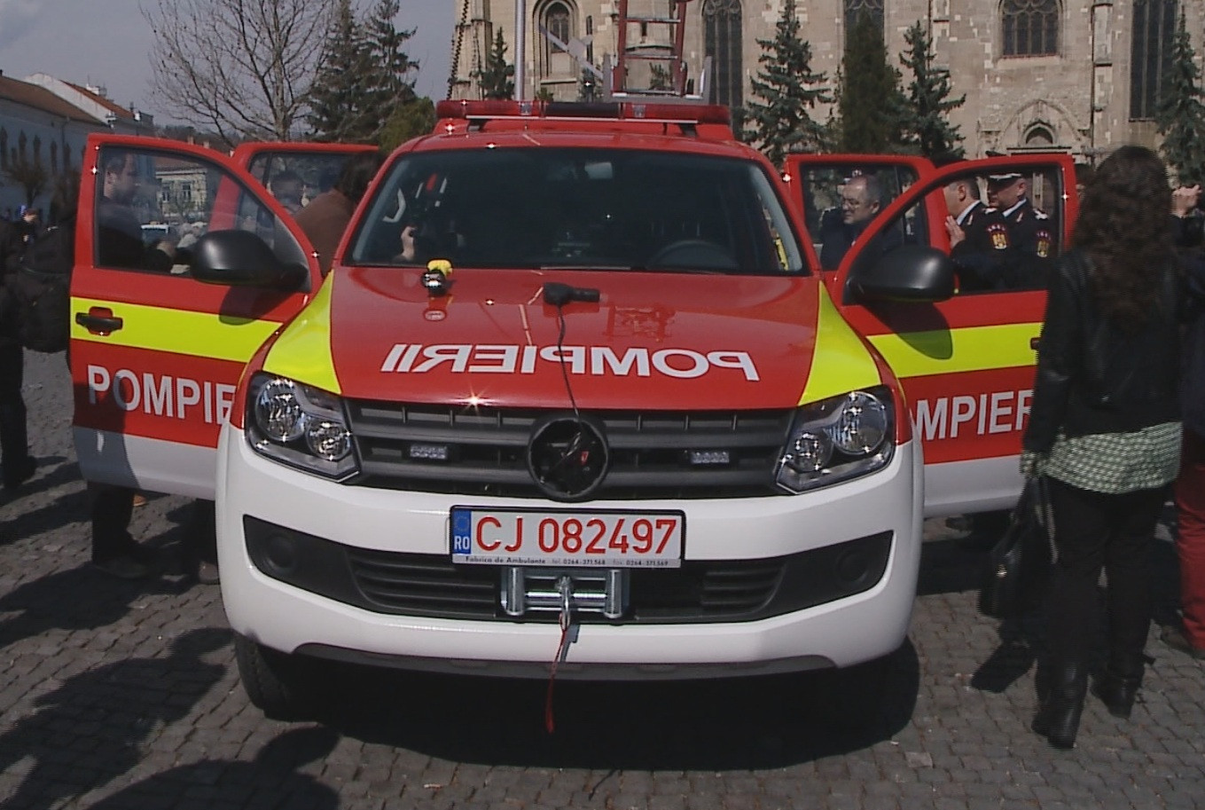 ISU Cluj a primit o autospeciala noua, in valoare de 90.000 de euro