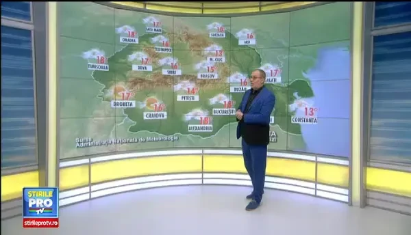 Soare si temperaturi de 19 grade. Zonele in care vor fi averse insotite de descarcari electrice