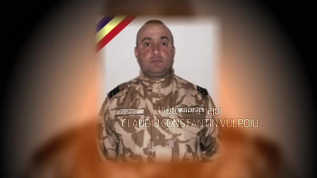 Claudiu Constantin Vulpoiu, militarul roman ucis duminica in Afganistan, va fi avansat la gradul de sublocotenent post-mortem
