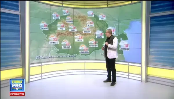 Temperaturile incep sa scada marti in mai multe regiuni ale tarii. Prognoza meteo pana vineri