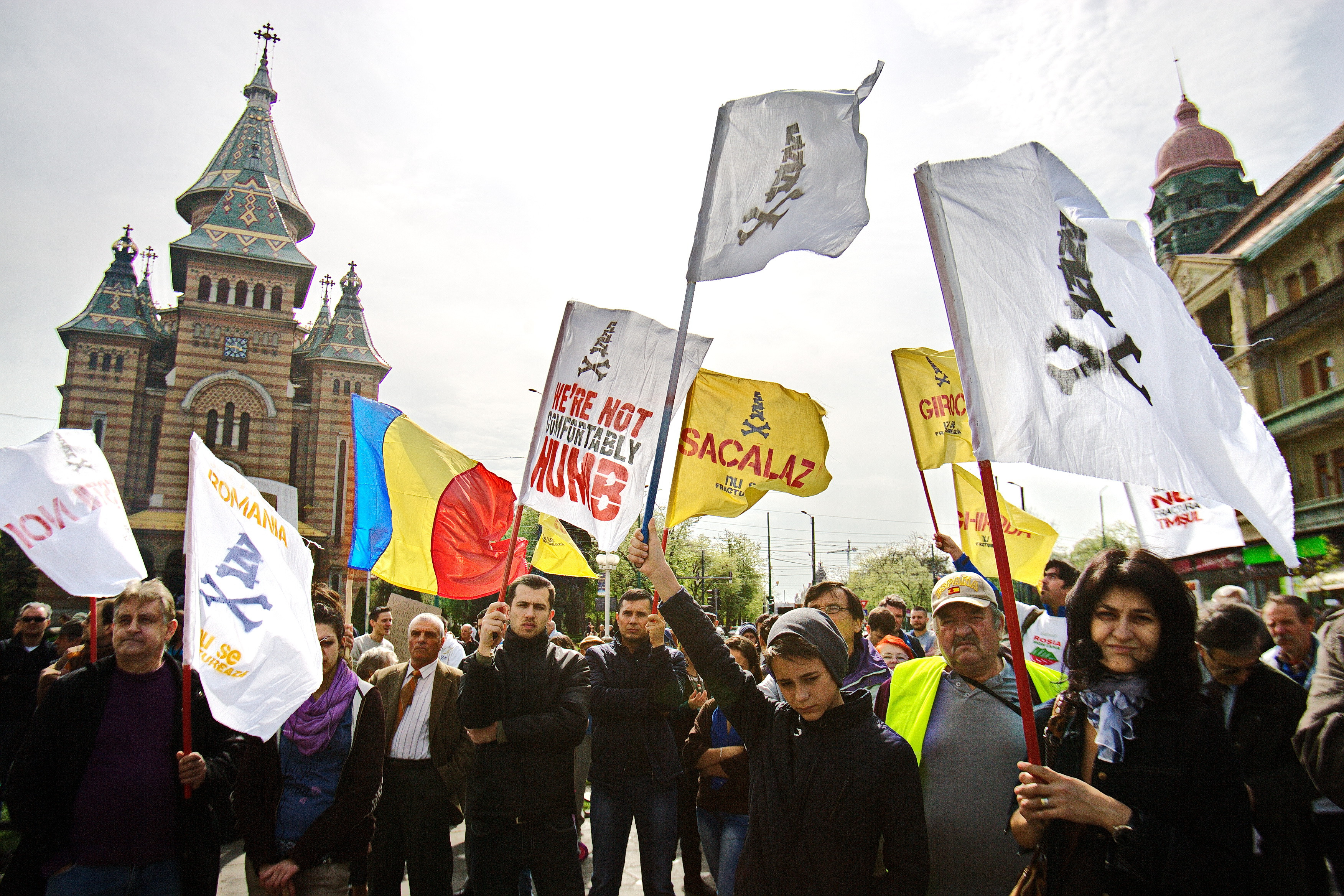Proteste la Arad, Timisoara si Cluj impotriva gazelor de sist