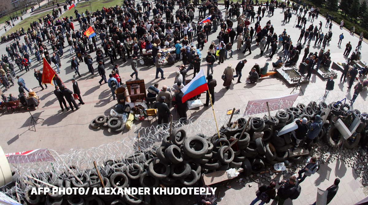 proteste pro-ruse in Donetk