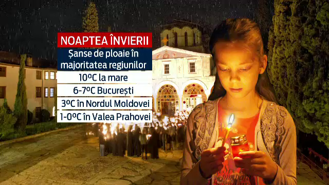 Maxime de 22 grade si ploi in majoritatea regiunilor. Cum va fi vremea in noaptea de Inviere si in zilele de Paste