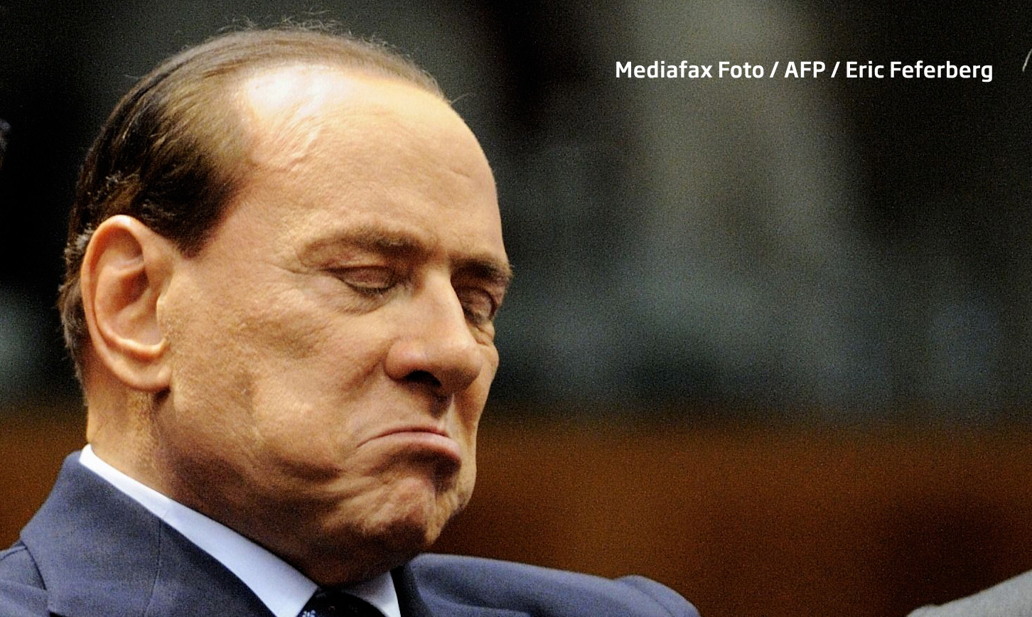 Berlusconi munceste in folosul comunitatii, printre oameni care probabil nici nu-l recunosc. "Voi fi un sfant, in curand"